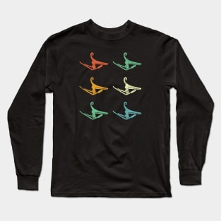 Guitar Capo Retro Theme Long Sleeve T-Shirt